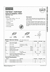 DataSheet FDP7N50F pdf